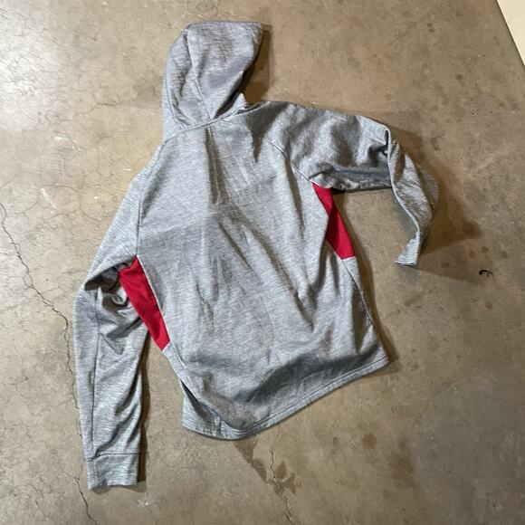 Colosseum Arkansas Razorbacks 1/4 Zip Pullover Gray Red Mens Size Large - Picture 7 of 7